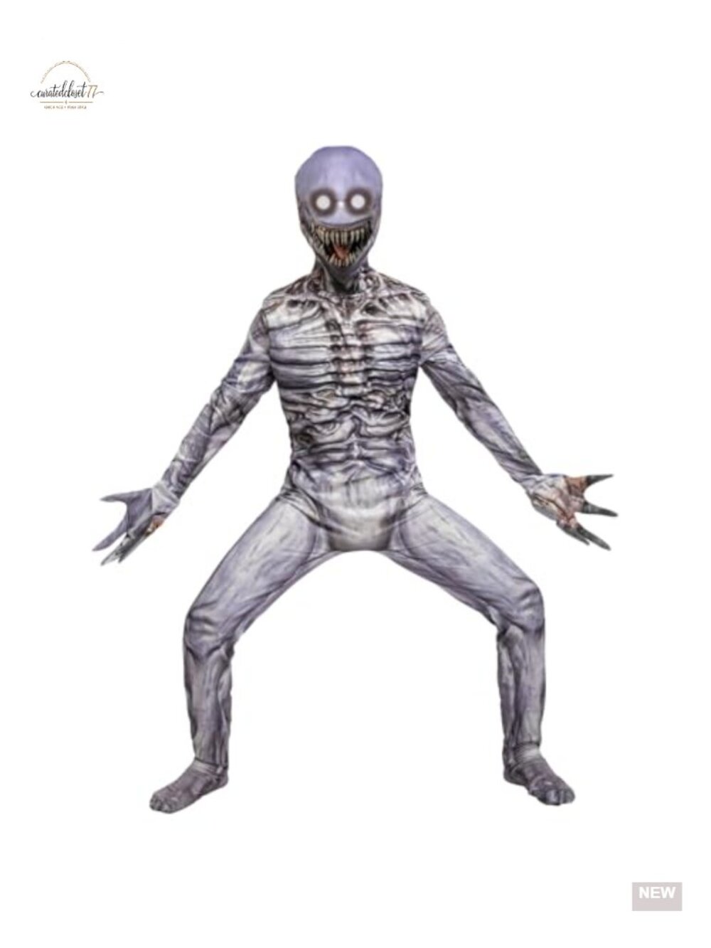 Kids Scary Halloween Bodysuit Costume Boys Girls Sleeveless Polyester